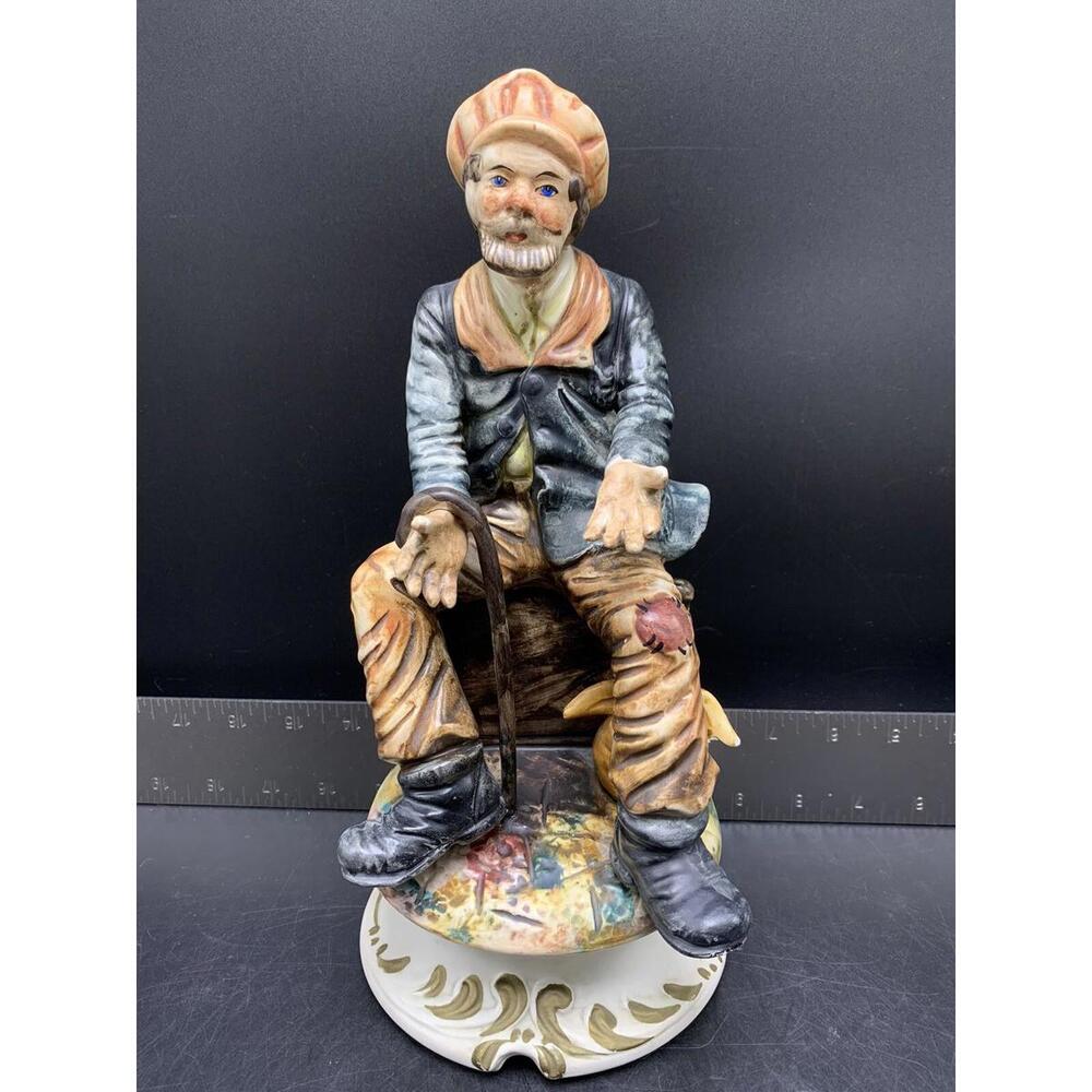 Capodimonte Porcelain Figurine Statue 10" Italy